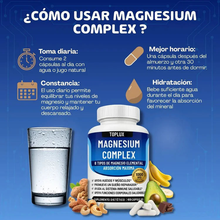MAGNESIUM COMPLEX TOP LUX 90 CAPSULAS